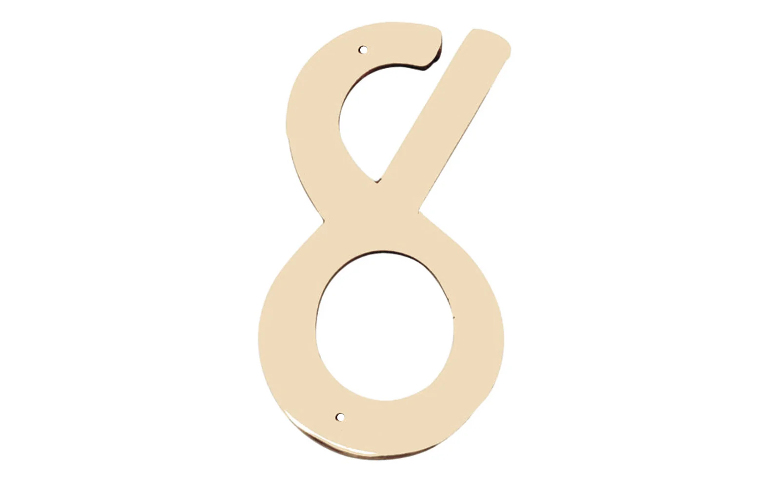#8 Solid Brass House Number - 4" size