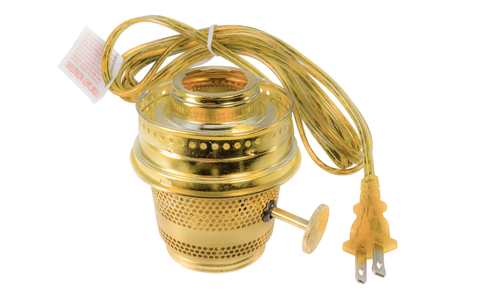 Aladdin Solid Brass Electric Burner with Lox-On Gallery - N185B