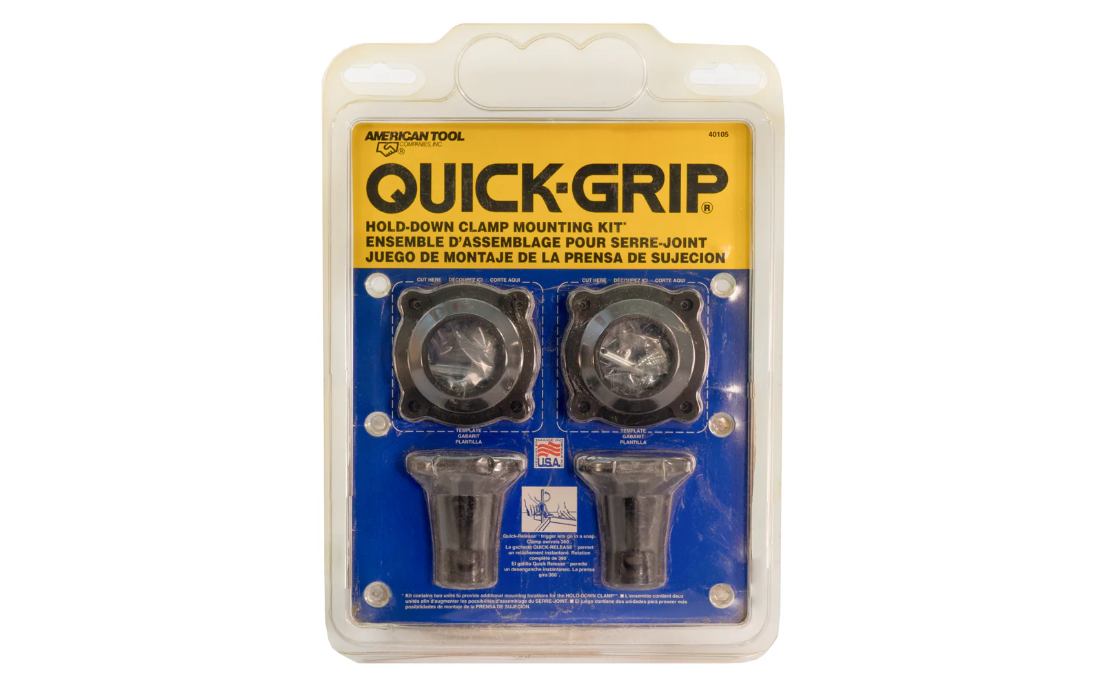 American Tool Quick-Grip Hold-Down Clamp Mounting Kit - 40105