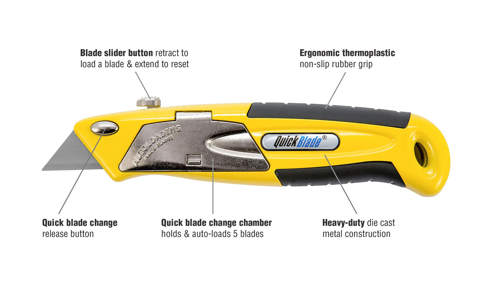 Auto-Loading Metal Utility Knife - Image 2