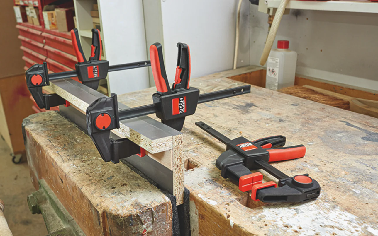 Bessey 2-PC One-Handed Track Saw Guide Table Clamps - EZR-SET - Image 4