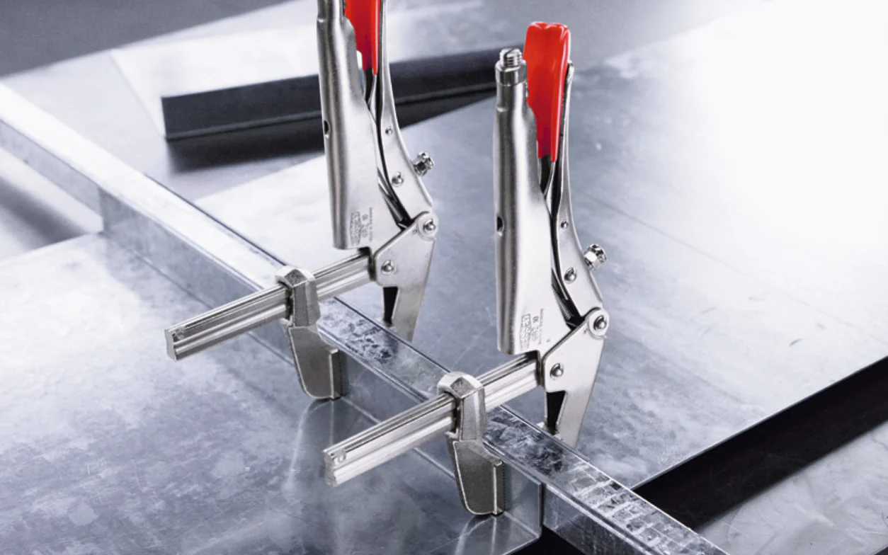 Bessey 4" "SuperGrips" Grip Plier Clamp with Profiled Rail ~ SG4 - Image 2