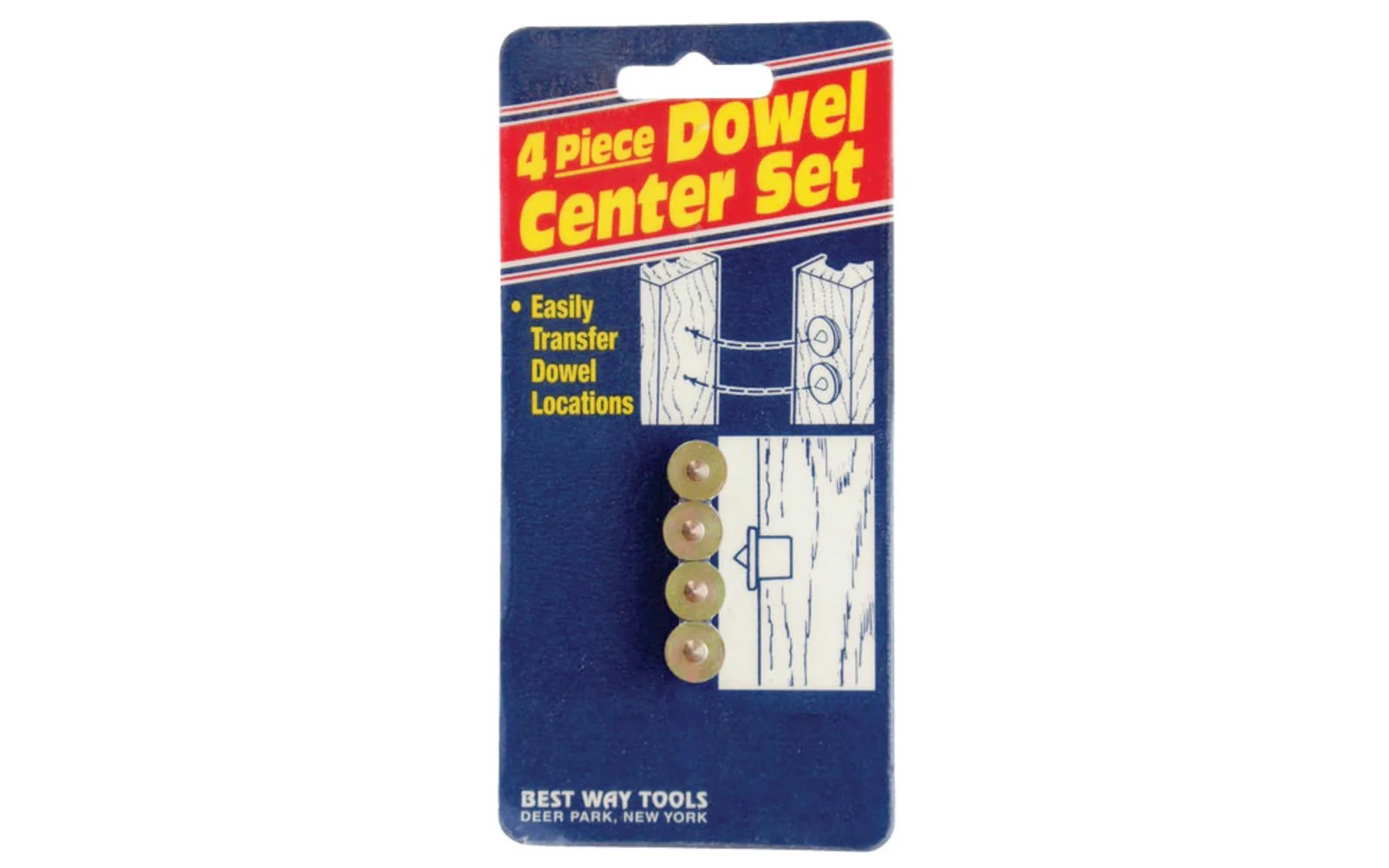 Best Way Tools 1/4" Dowel Centers - 4 PC Set