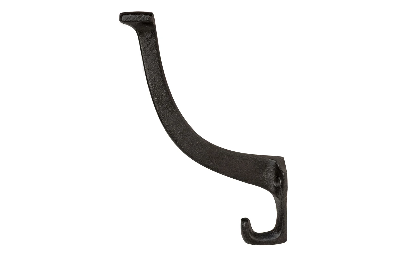 Mission-Style Black Cast Iron Hall Tree Hook - Image 3