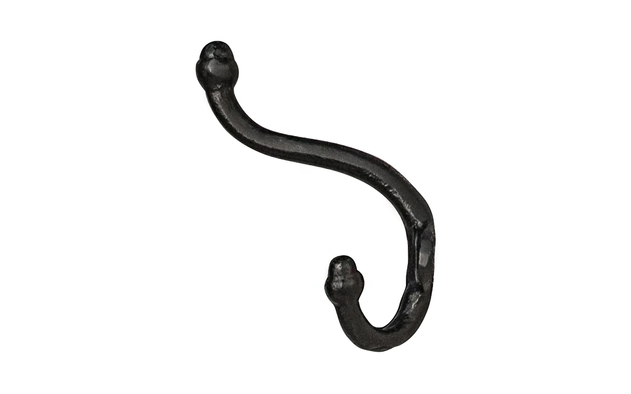 Black Cast Iron Triple Acorn Hook - Image 3