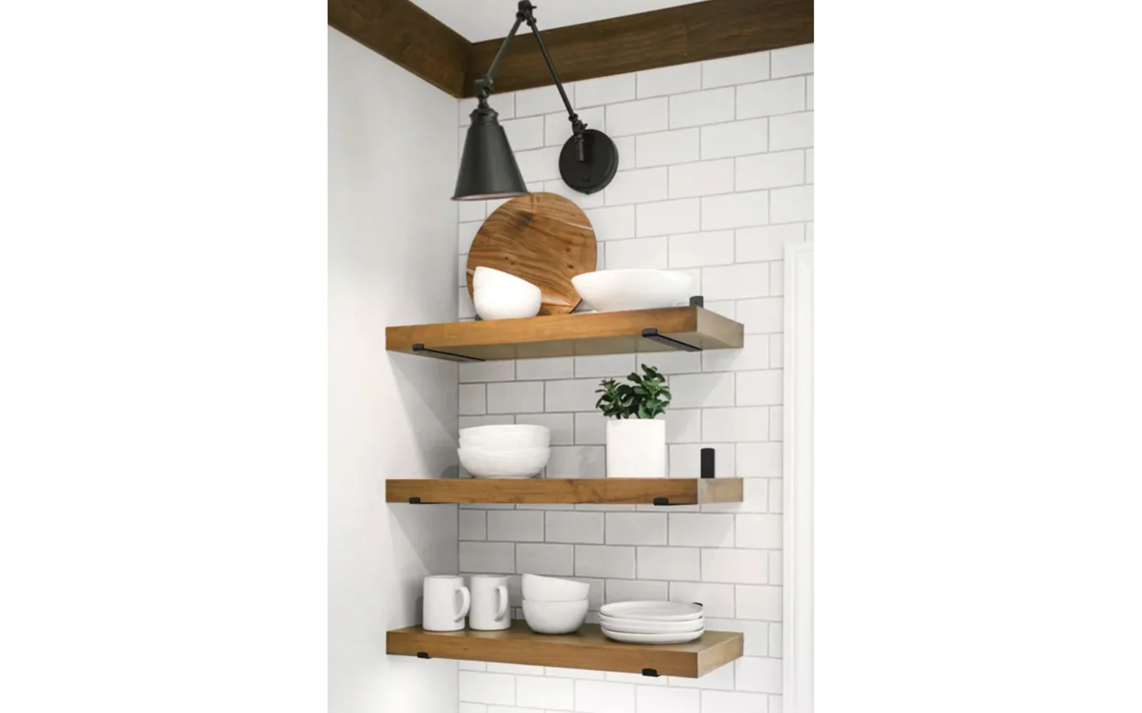 Black Finish Floating Shelf Hardware Kit - Image 3