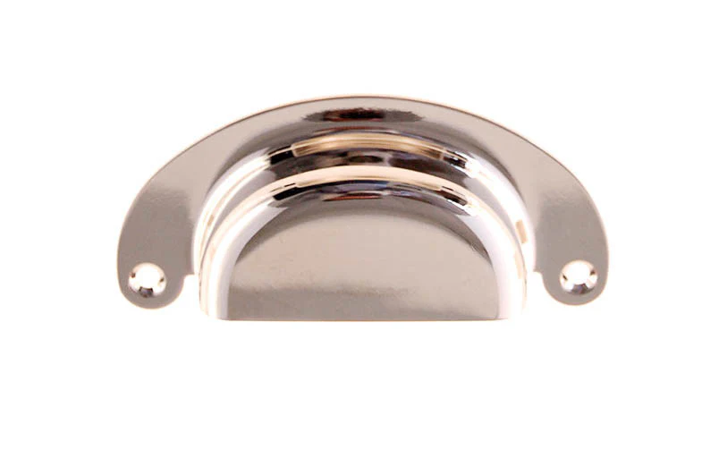 Classic Brass Half-Round Bin Pull ~ 3" On Centers - Image 4