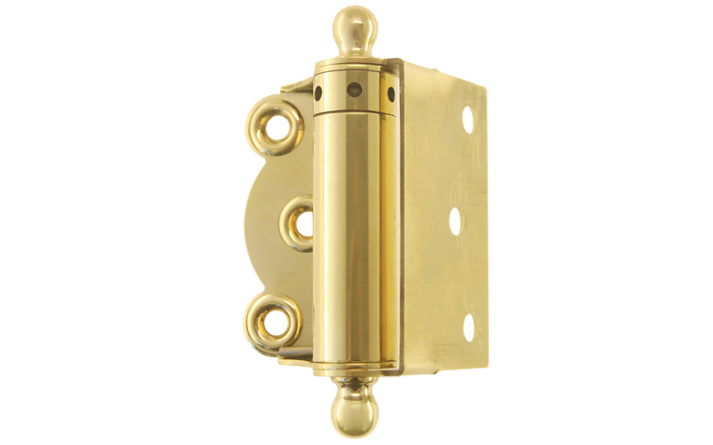 Brass Half Surface Spring Door Hinge with Ball-Tips - Image 7