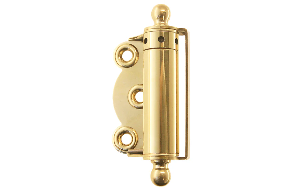 Brass Half Surface Spring Door Hinge with Ball-Tips - Image 8