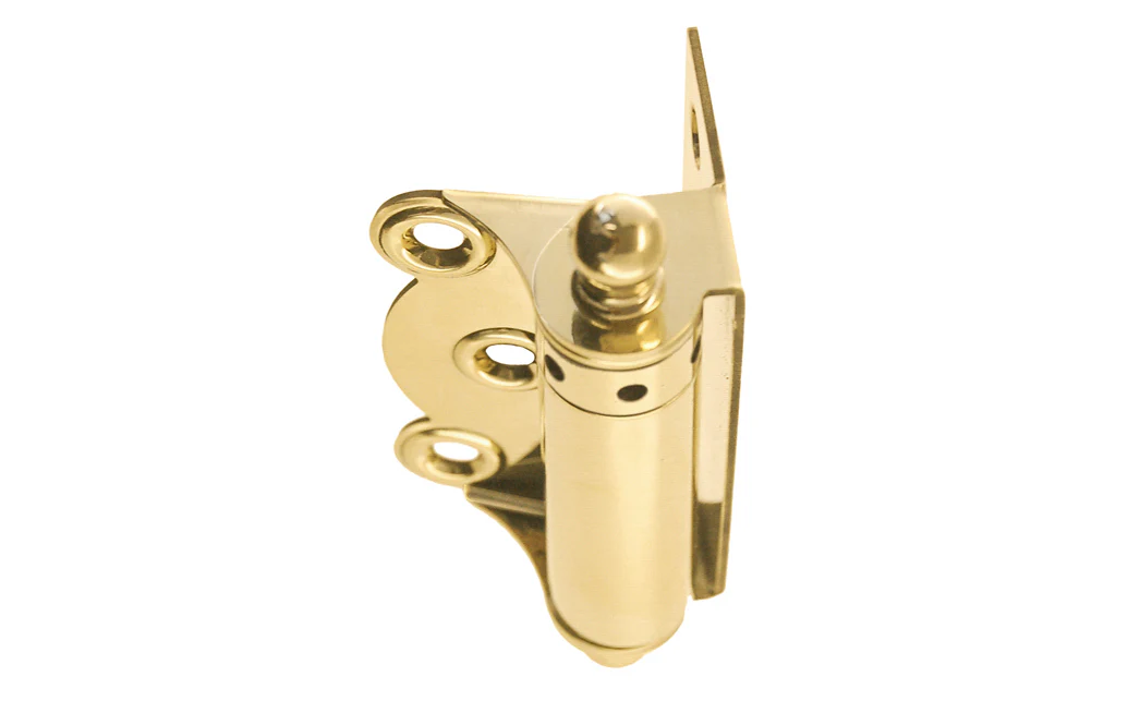 Brass Half Surface Spring Door Hinge with Ball-Tips - Image 9