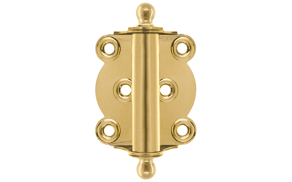 Brass Full Surface Spring Door Hinge with Ball-Tips