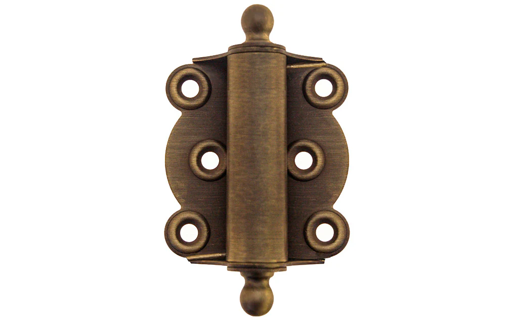 Brass Full Surface Spring Door Hinge with Ball-Tips - Image 3