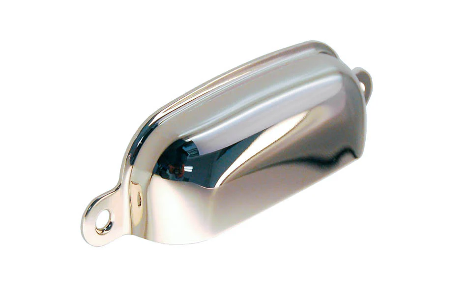 Stamped Brass Bin Pull ~ 3-1/4" On Centers - Image 2