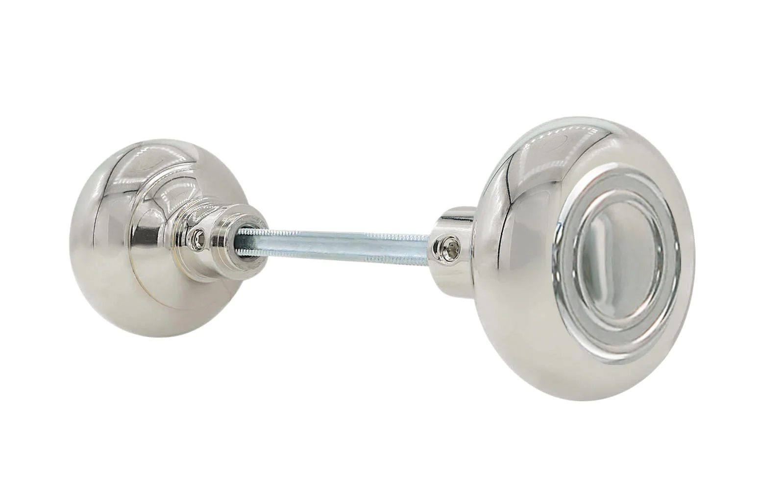 Pair of Brass Circle-Ring Design Doorknobs - Image 5