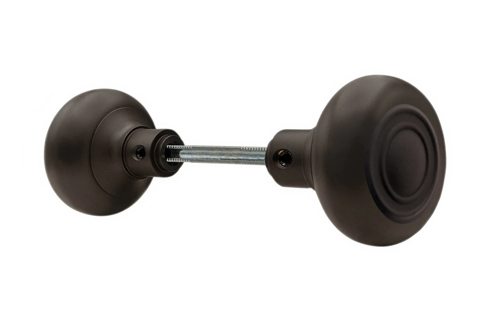 Pair of Brass Circle-Ring Design Doorknobs - Image 6