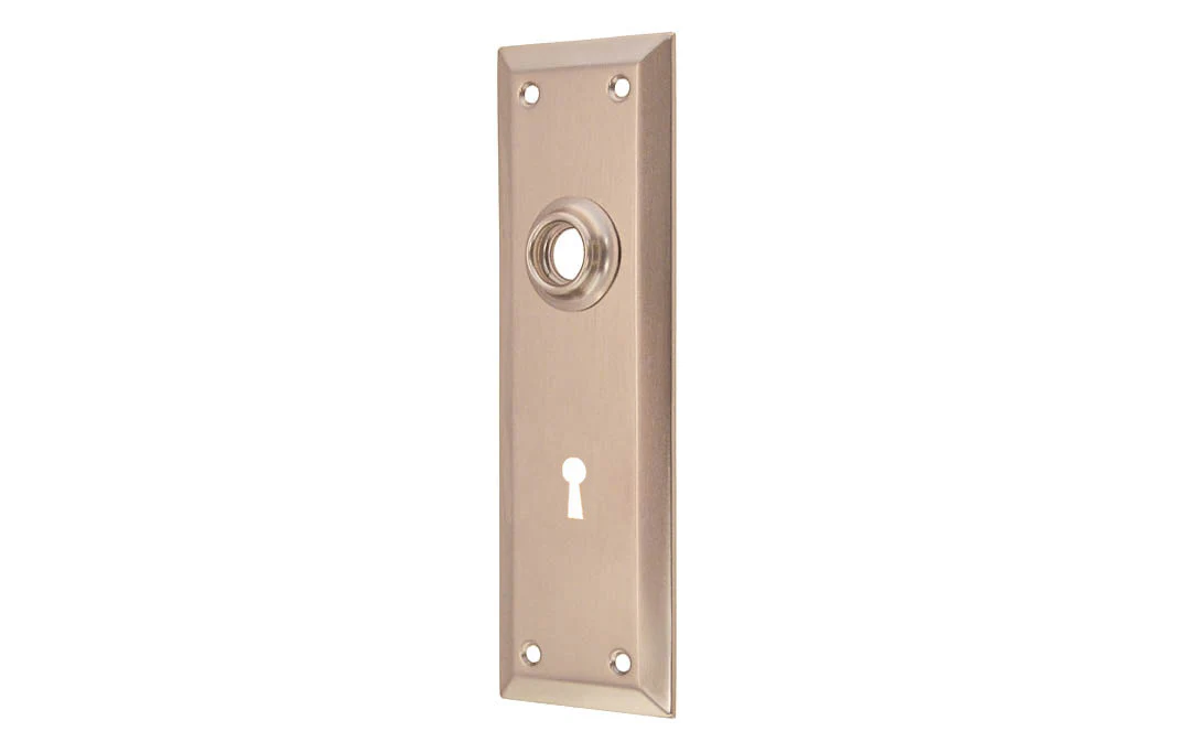 Brass Escutcheon Door Plate with Keyhole - Image 3