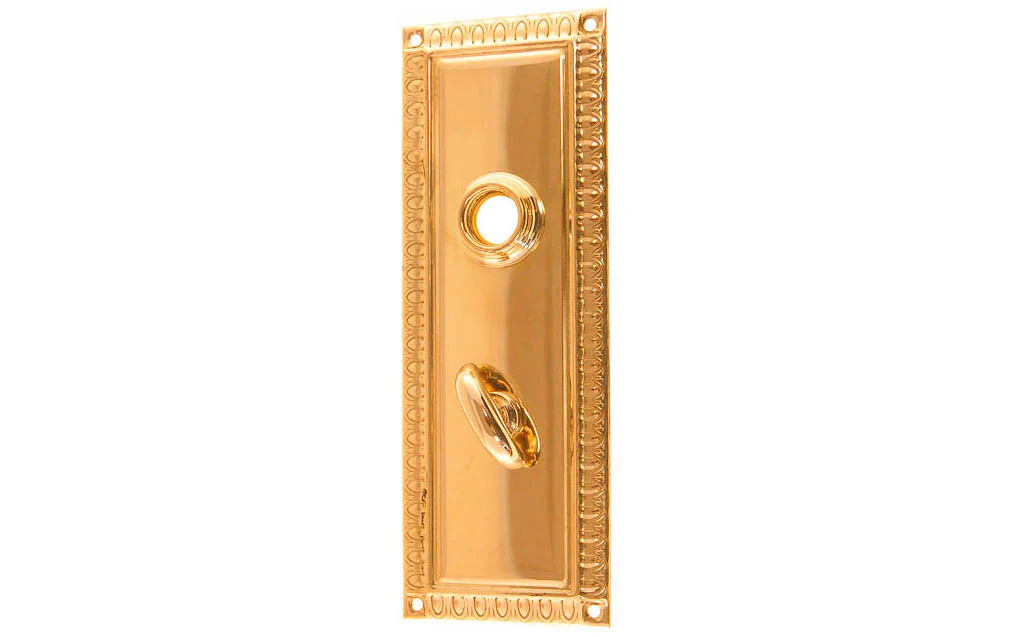 Brass Escutcheon Door Plate with Thumbturn - Image 5
