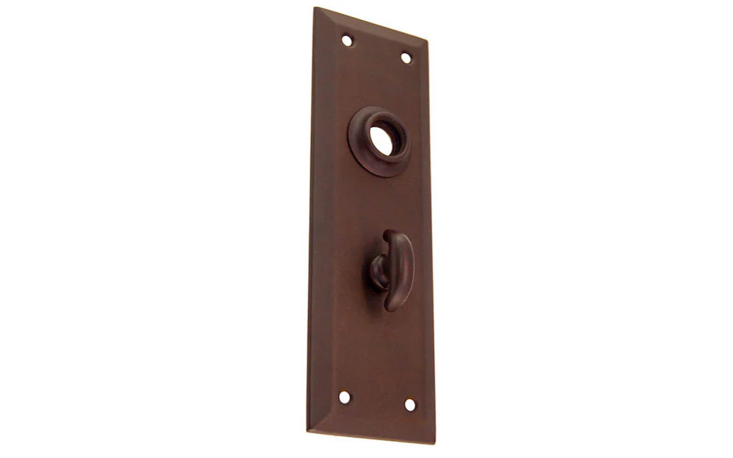 Brass Escutcheon Door Plate with Thumbturn - Image 3