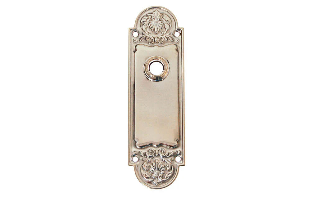 Ornate Brass Escutcheon Door Plate - Image 2