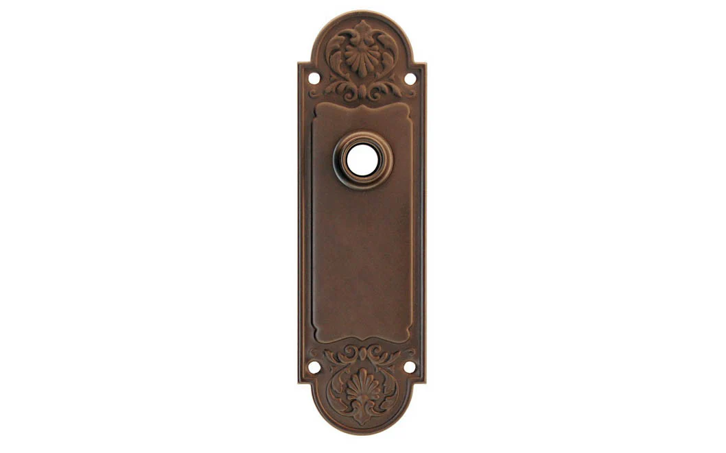 Ornate Brass Escutcheon Door Plate - Image 5