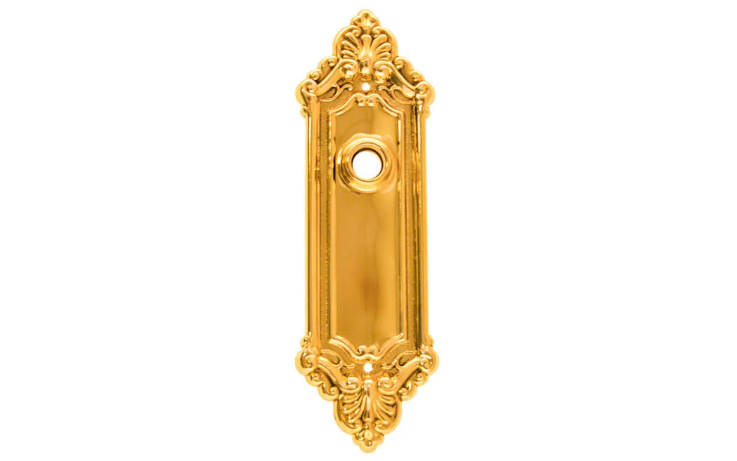 Ornate Brass Escutcheon Door Plate - Image 5