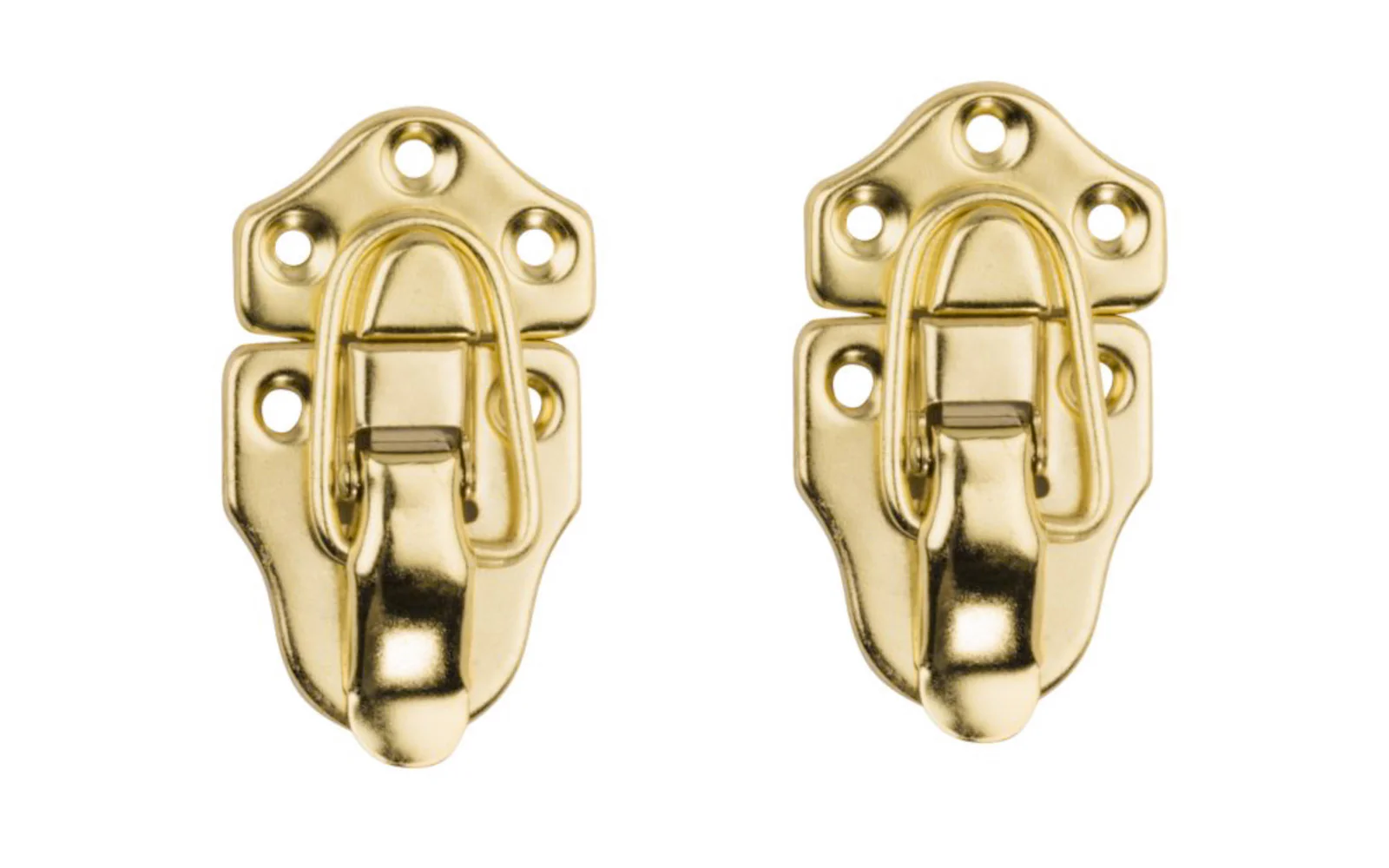 Brass-Plated Draw Catches - 2 Pack - Image 2