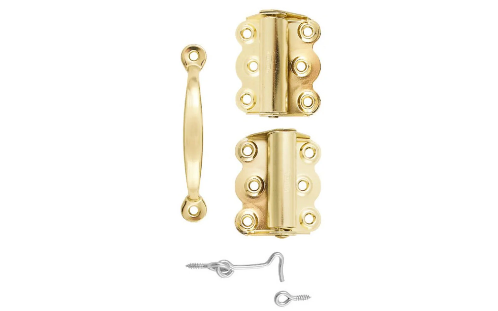 Brass Plated Steel Screen / Storm Door Set