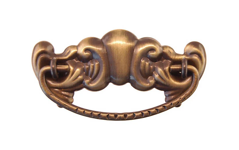 Brass Victorian Drop Pull ~ 3" On Centers