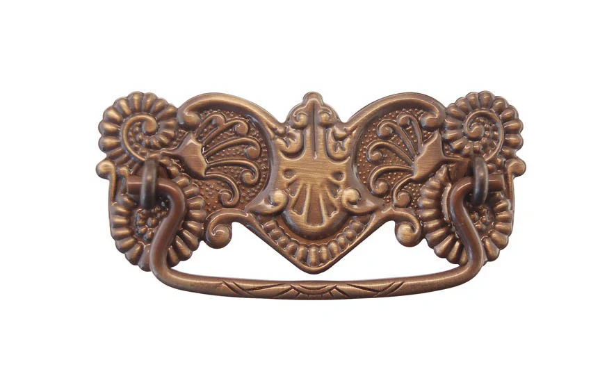 Brass Victorian Drop Pull ~ 3" On Centers