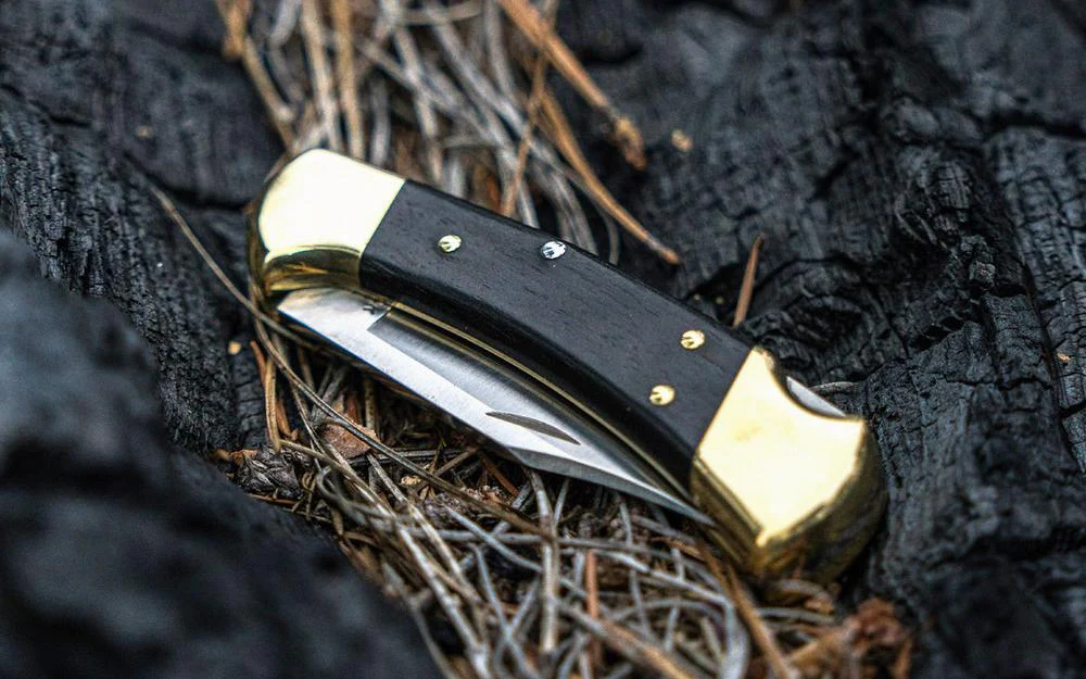 Buck Knives 112 Folding Ranger Knife & Leather Sheath - Image 4