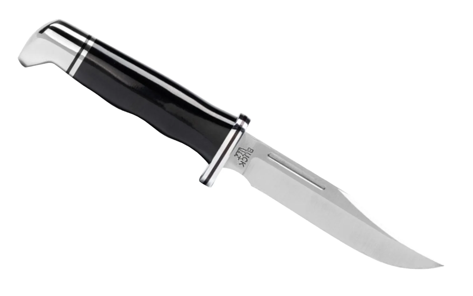 Buck Knives 117 Brahma Knife & Sheath - Fixed Blade with Black Handle