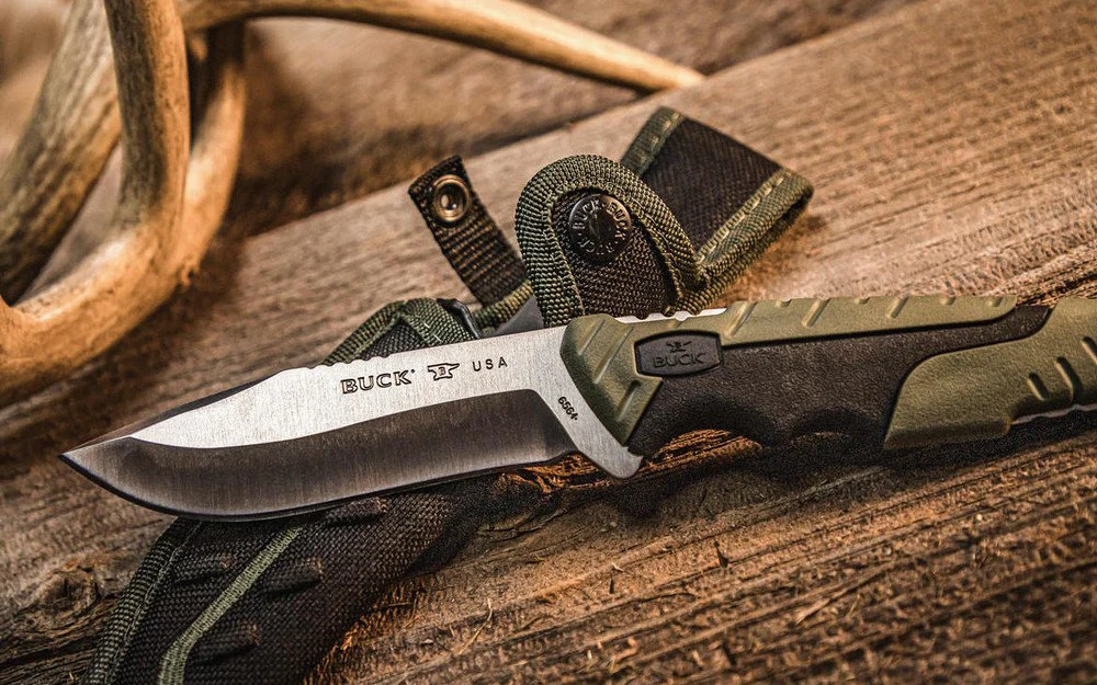 Buck Knives 656 Pursuit, Large Fixed Blade Knife - Green - Image 2