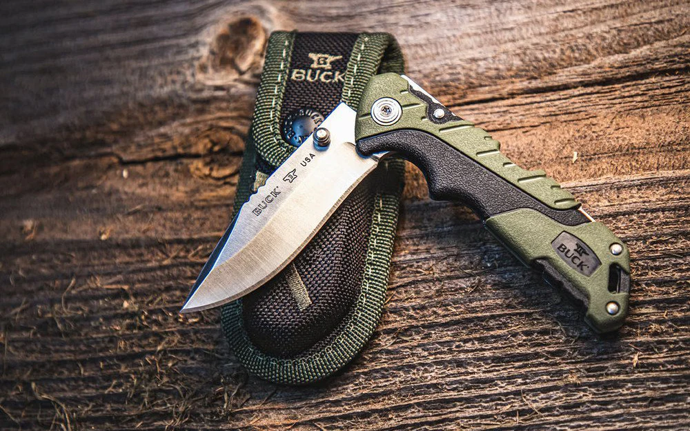 Buck Knives 661 Pursuit, Small Folding Knife - Green - Image 2