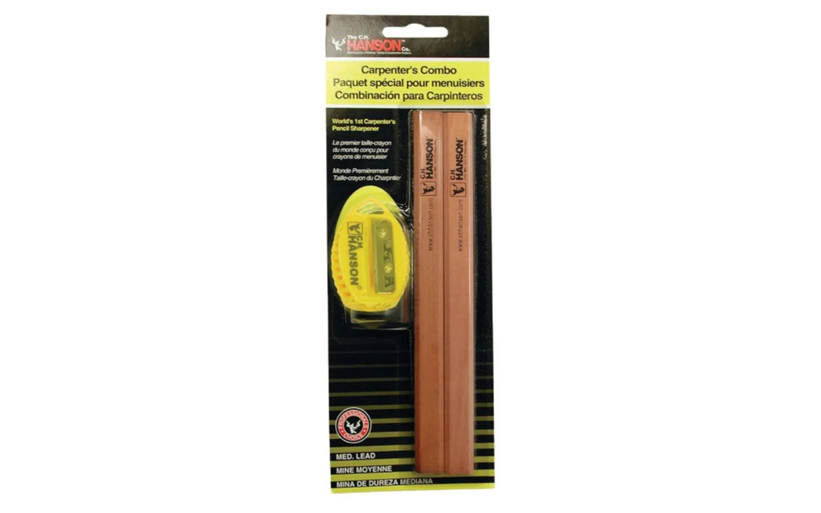 C.H. Hanson Carpenter Pencils & Sharpener - Image 2