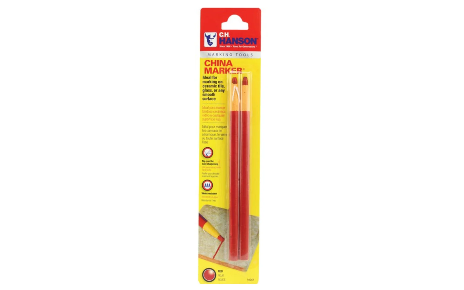 C.H. Hanson China Markers, 2 Pack