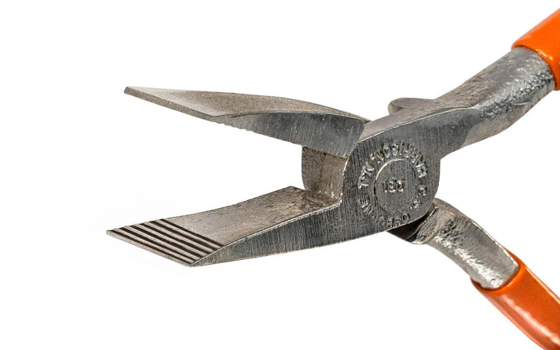 CS Osborne Wide Duckbill Plier ~ Serrated Jaws - Image 2