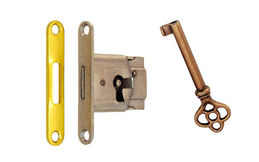 Mini Full-Mortise Cabinet & Drawer Lock with Strike