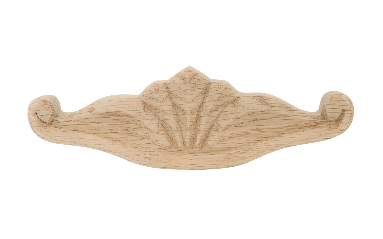 Carved Oak Handle ~ 3" On Centers