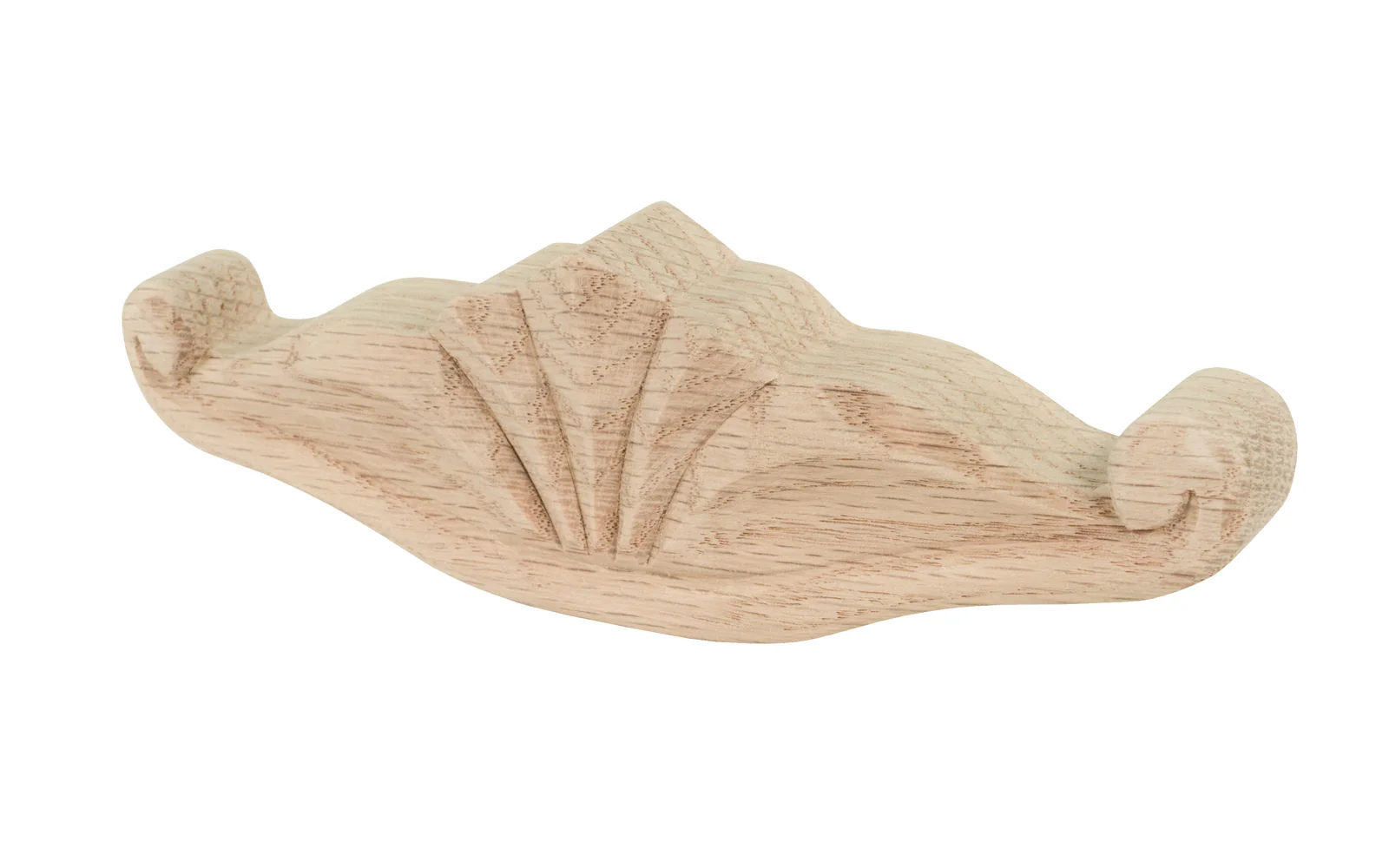 Carved Oak Handle ~ 3" On Centers - Image 2