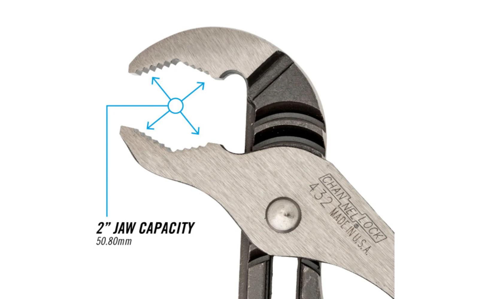 Channellock 10" V-Jaw Tongue & Groove Plier - 432 - Image 3