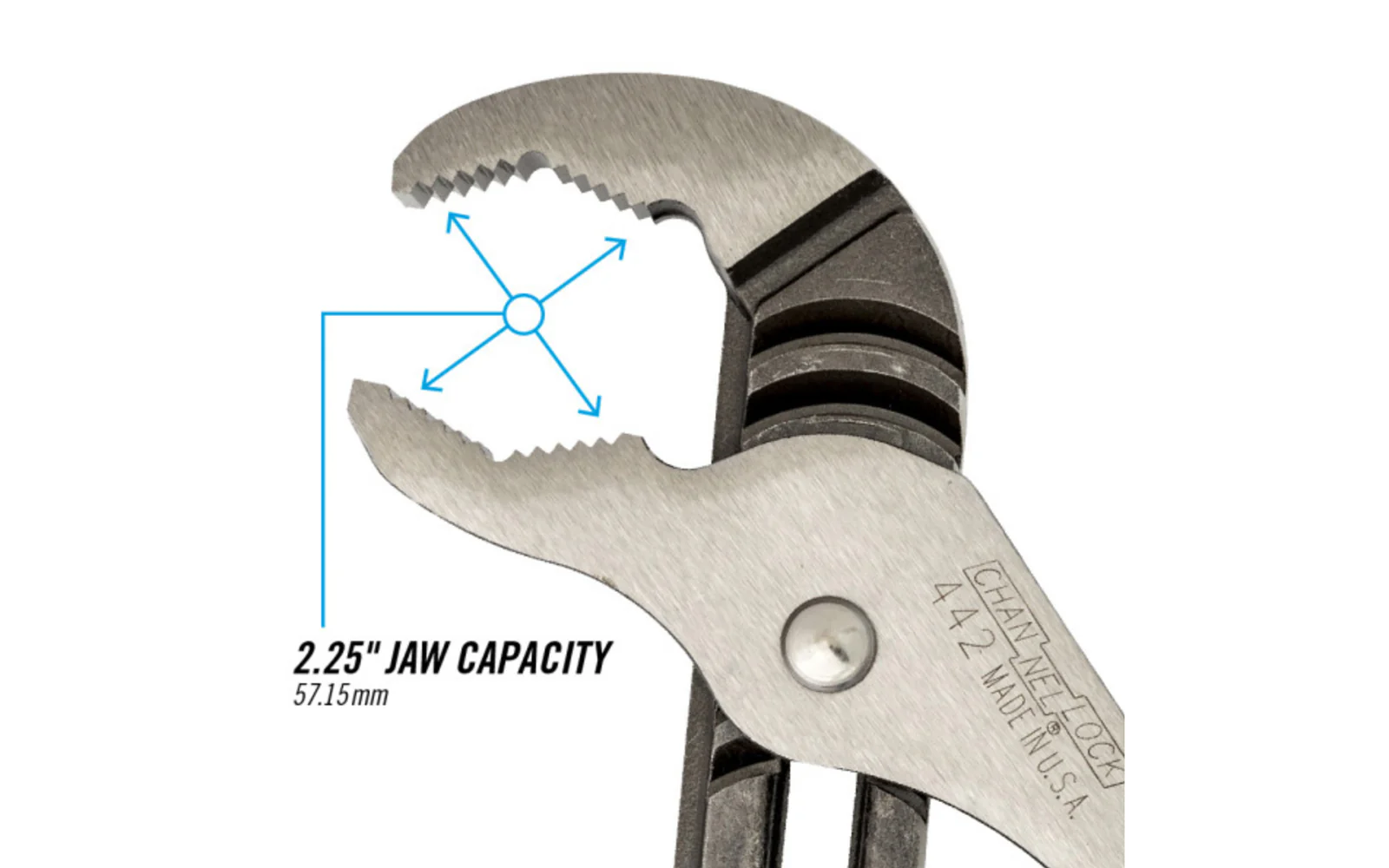 Channellock 12" V-Jaw Tongue & Groove Plier - 442 - Image 3