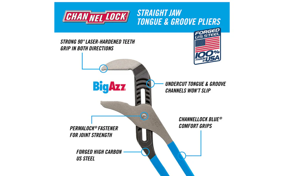 Channellock 20-1/4" Tongue & Groove "Big Azz" Pliers - 480 - Image 2