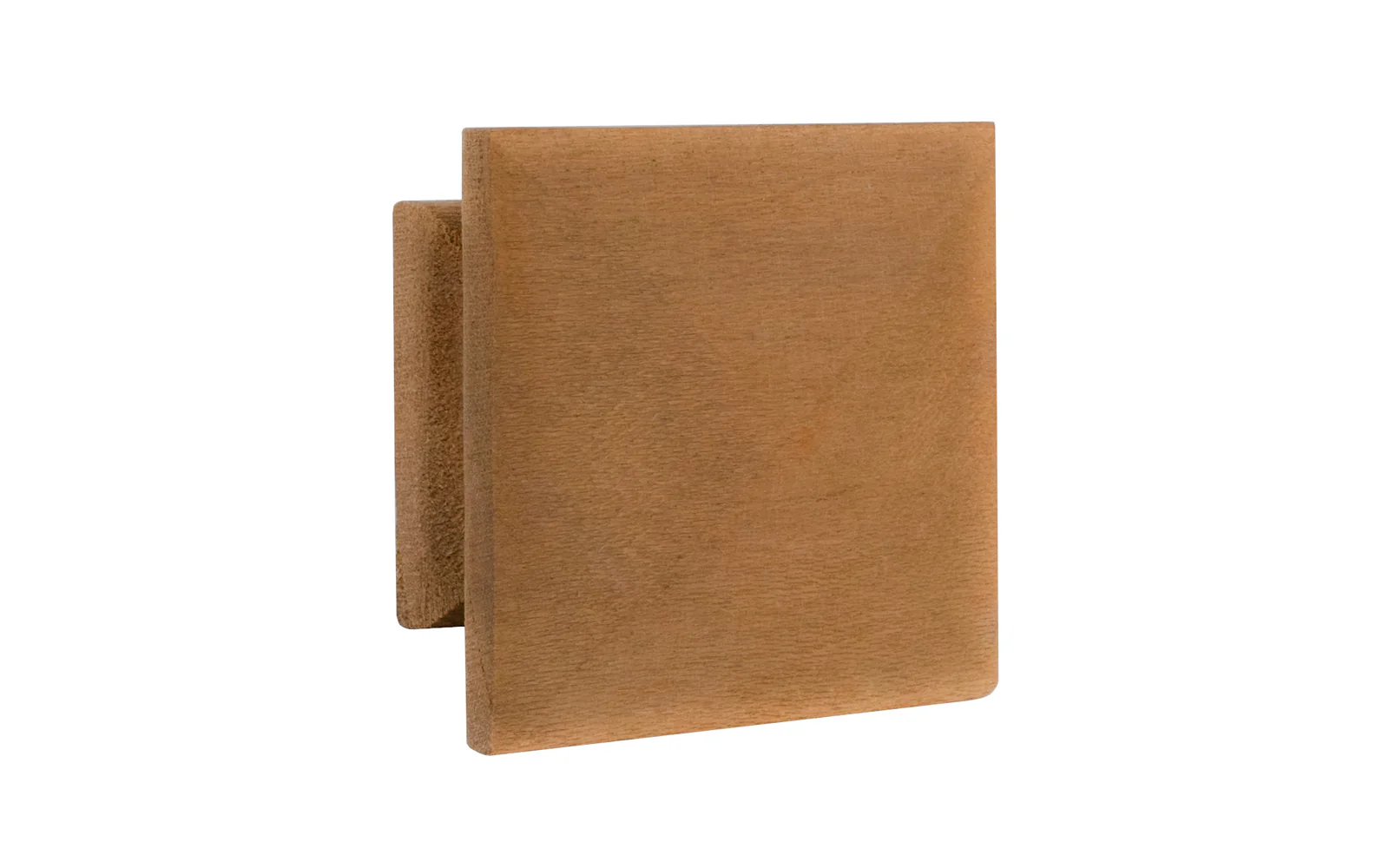 Cherry Wood Pyramid Cabinet Knob - Image 2