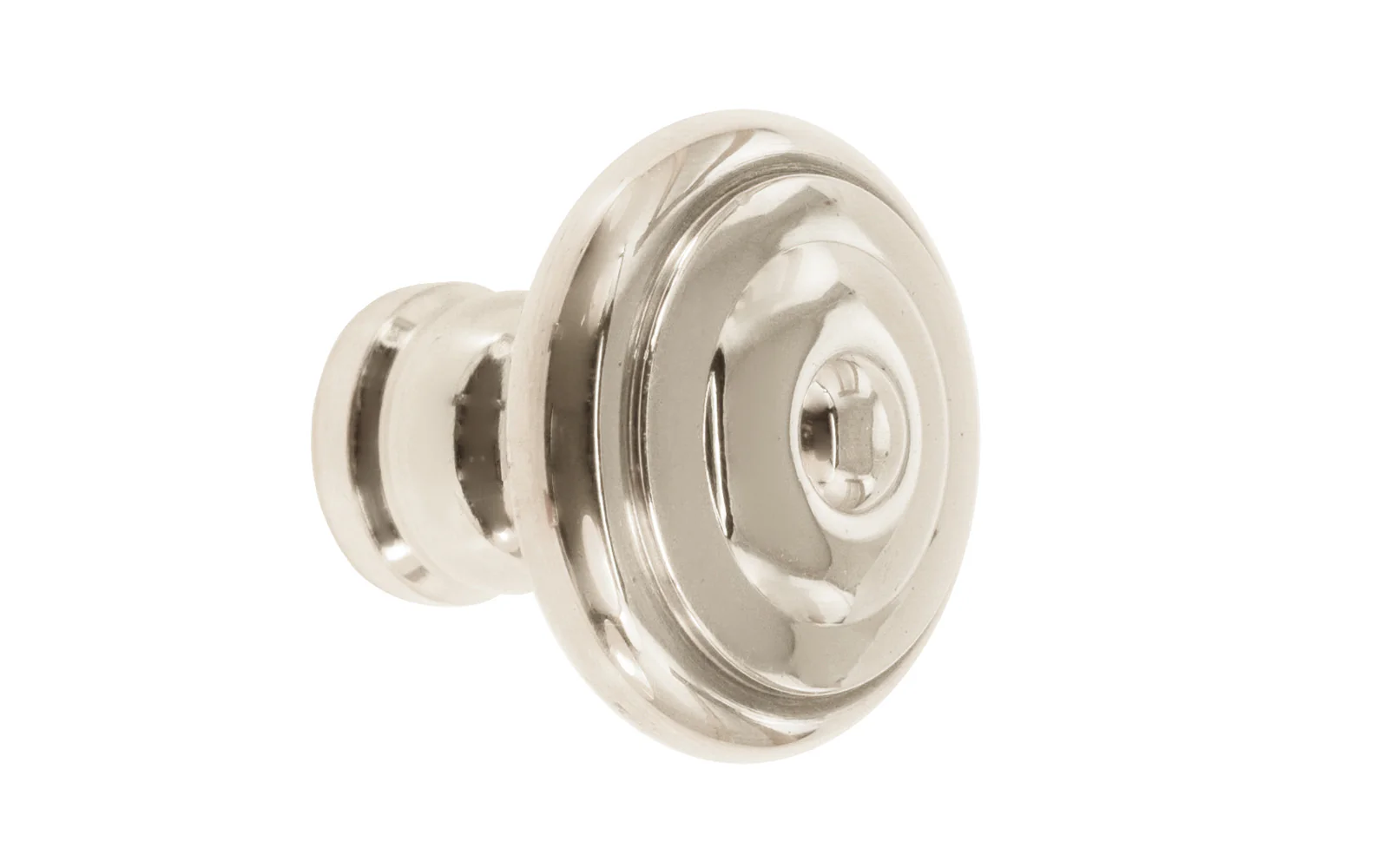Solid Brass Mid-Century Style Cabinet Knob ~ 1-1/4" Diameter - Image 3