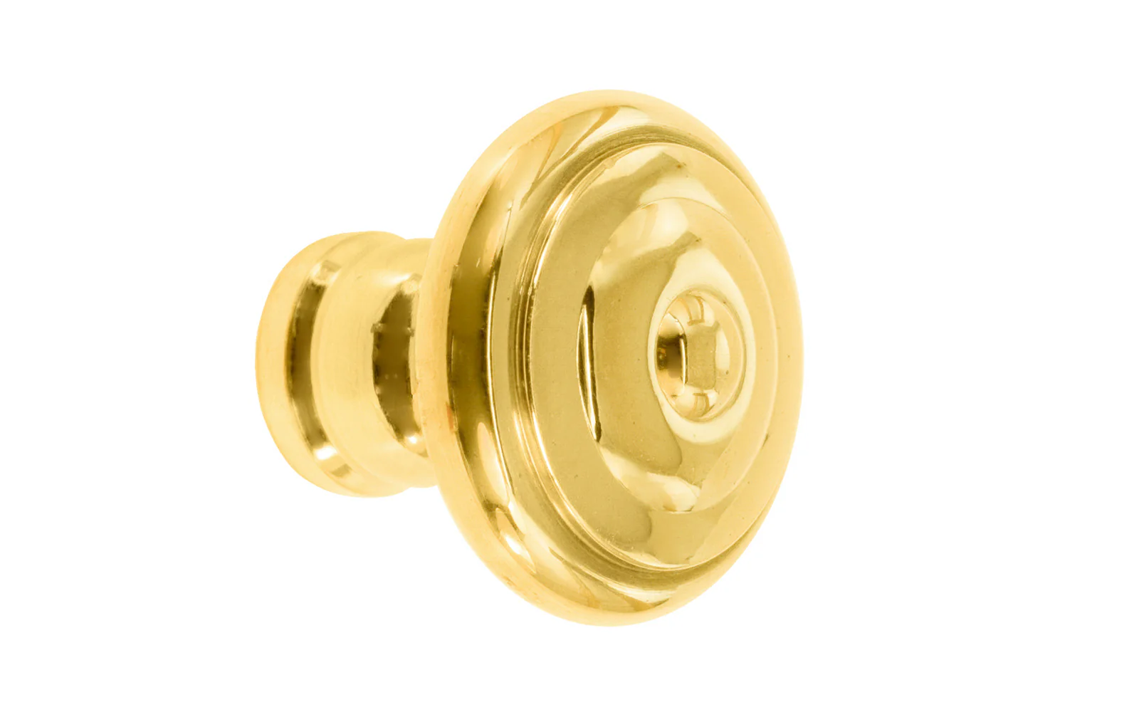 Solid Brass Mid-Century Style Cabinet Knob ~ 1-1/4" Diameter - Image 6
