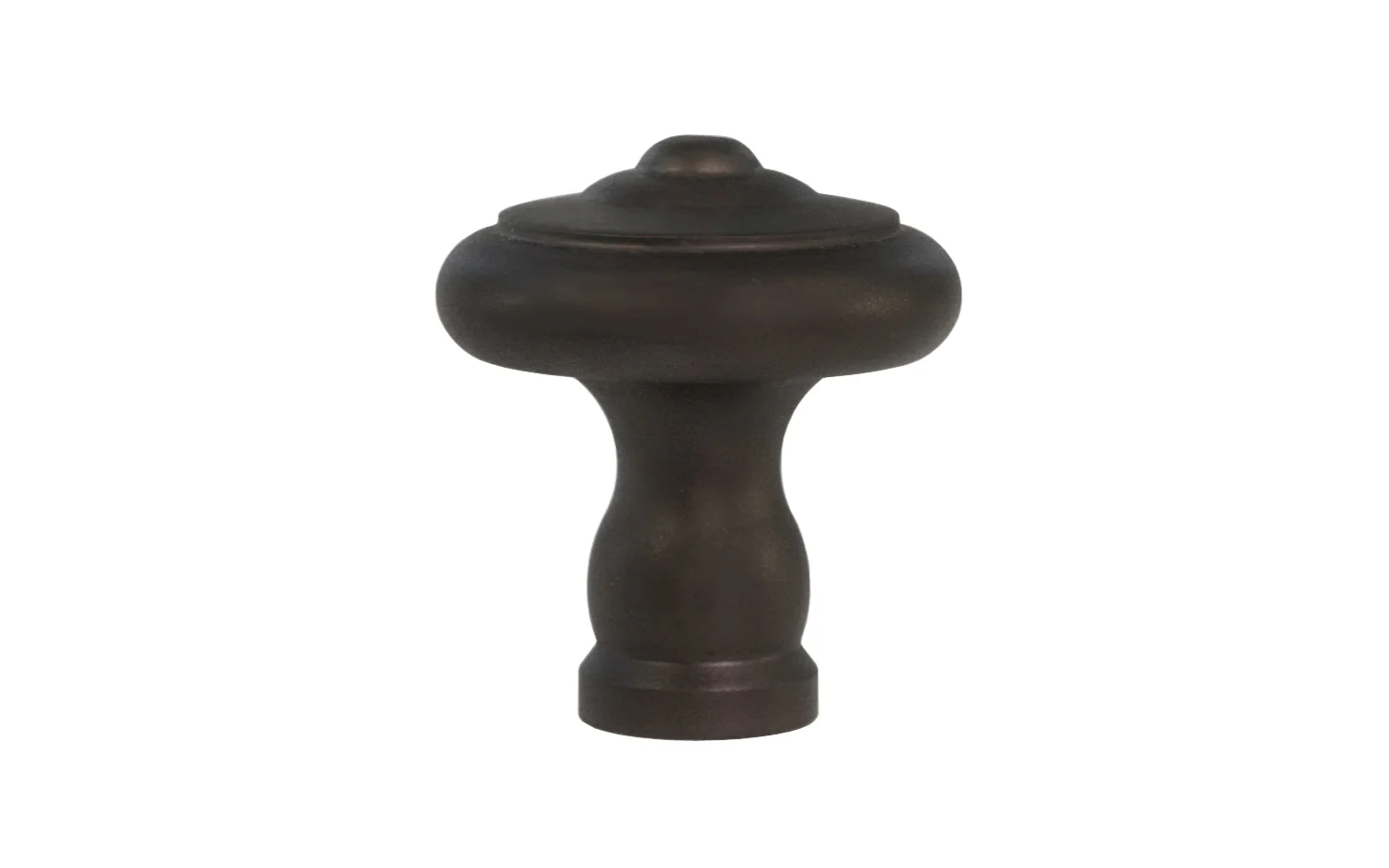 Solid Brass Mid-Century Style Cabinet Knob ~ 1" Diameter - Image 2