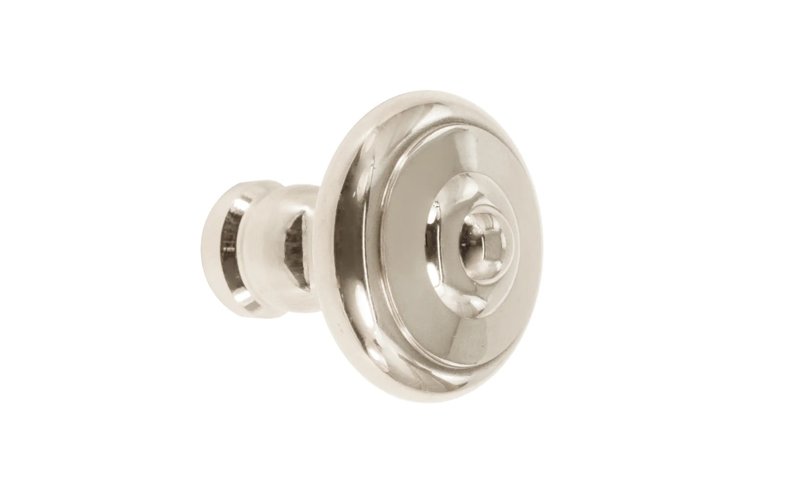 Solid Brass Mid-Century Style Cabinet Knob ~ 1" Diameter - Image 3