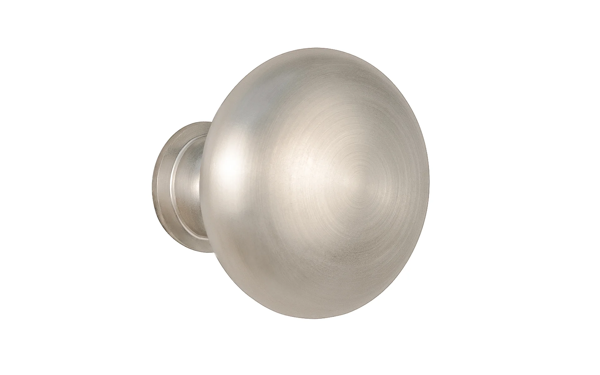 Classic Brass Cabinet Knob ~ Brushed Nickel Finish - Image 3