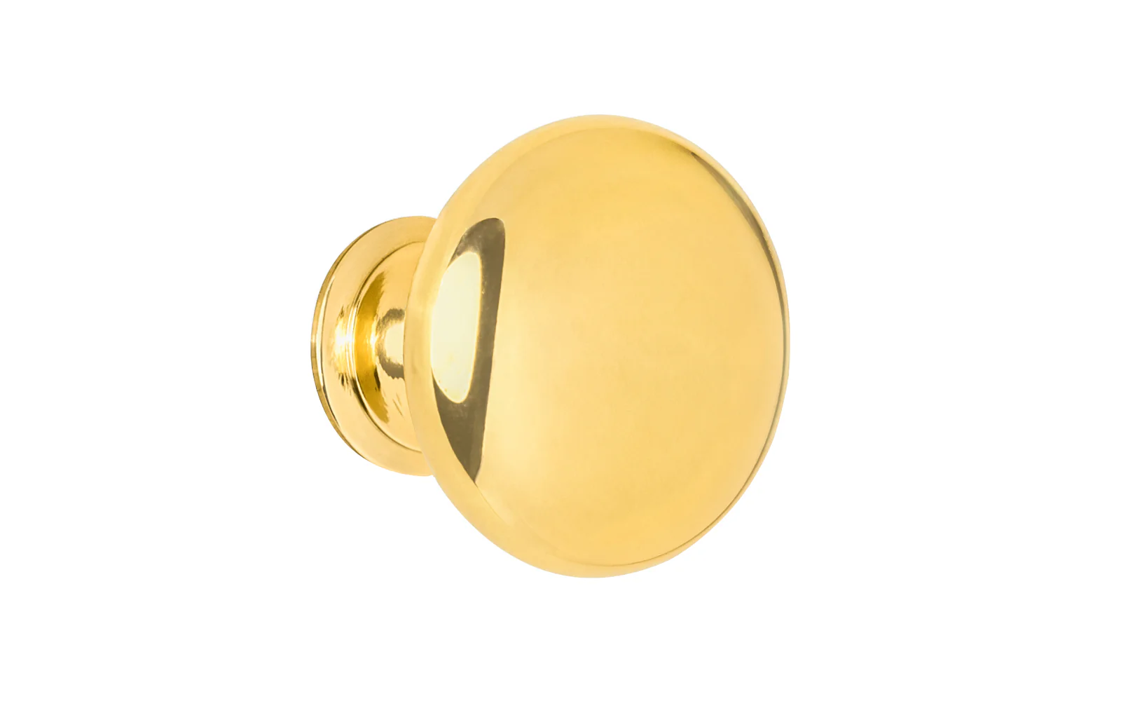Classic Brass Cabinet Knob ~ Unlacquered Brass