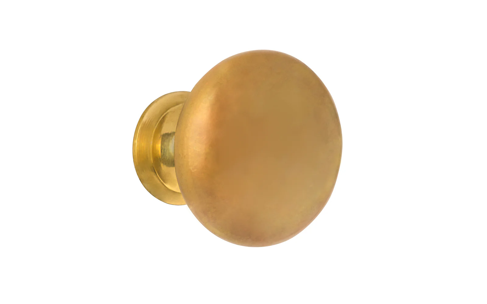 Classic Brass Cabinet Knob ~ Unlacquered Brass - Image 3